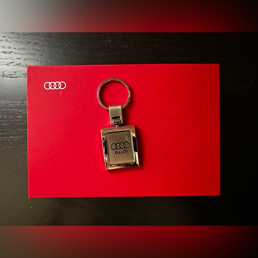 Audi Silver Keychain & red box